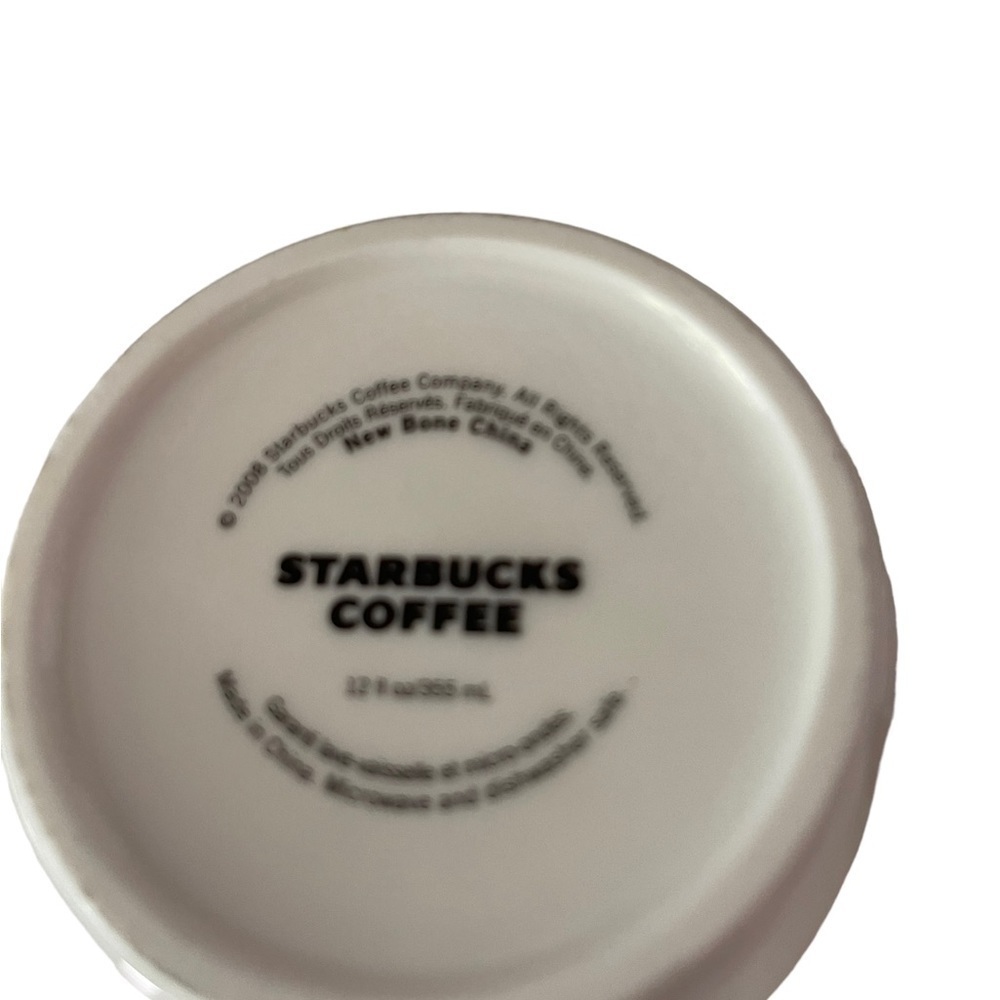 Starbucks 12 ounce new bone China coffee mug, 2008, - Picture 4 of 4